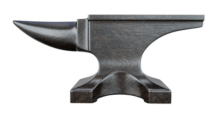 Anvil isolated on transparent background - 3d PNG illustration