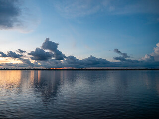 Evening atmosphere on the Amazon.