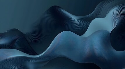 Abstract blue wave on a white background
