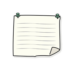 봄의 형상을 한 귀여운 메모장 일러스트레이션