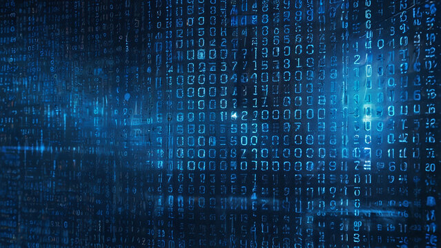 blue binary code
