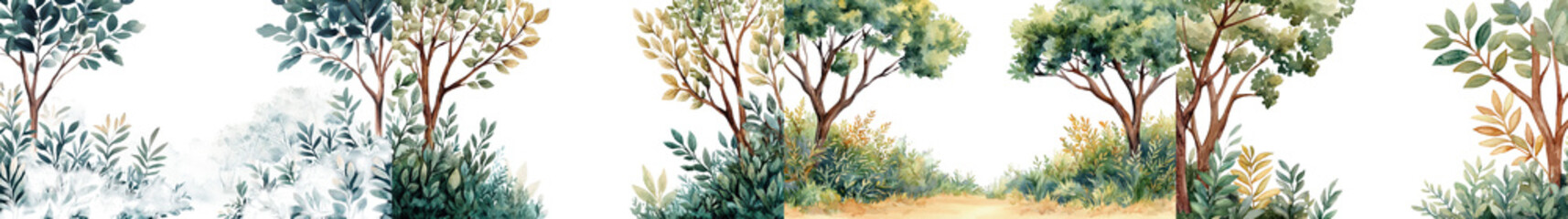 Lush autumnal forest canopy with sunlight filtering through the leaves creating a peaceful and serene natural backdrop