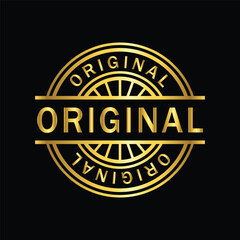 gold color original rubber stamp , icon, flat, design, vector, illustrations, Graphic Design, education, style, trendy, collections 