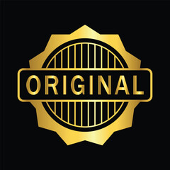 gold color original rubber stamp , icon, flat, design, vector, illustrations, Graphic Design, education, style, trendy, collections 