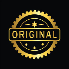 gold color original rubber stamp , icon, flat, design, vector, illustrations, Graphic Design, education, style, trendy, collections 