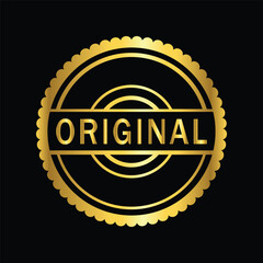 gold color original rubber stamp , icon, flat, design, vector, illustrations, Graphic Design, education, style, trendy, collections 