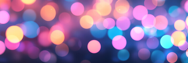 Vibrant neon polka-dot pattern drifting in a zero-gravity environment, each circle shining with a