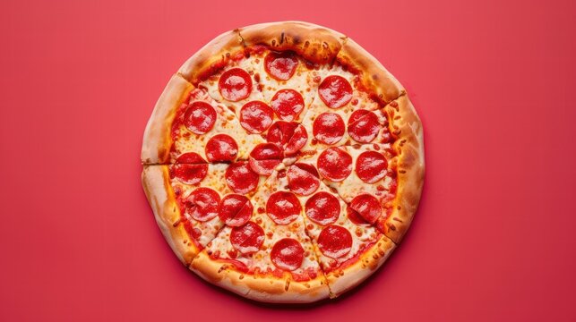 Freshly baked vegan pizza with colorful toppings on a wooden table.