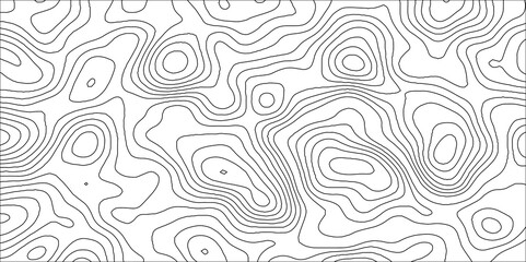 Abstract white contour wave lines topographic background, lines map seamless pattern, modern wallpaper texture and realistic design used for banner and posters, mountain relief geographic pattern.