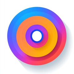 Colorful Gradient Circles Graphic Design