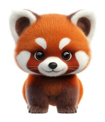 Obraz premium PNG Red Panda illustration creature cartoon.