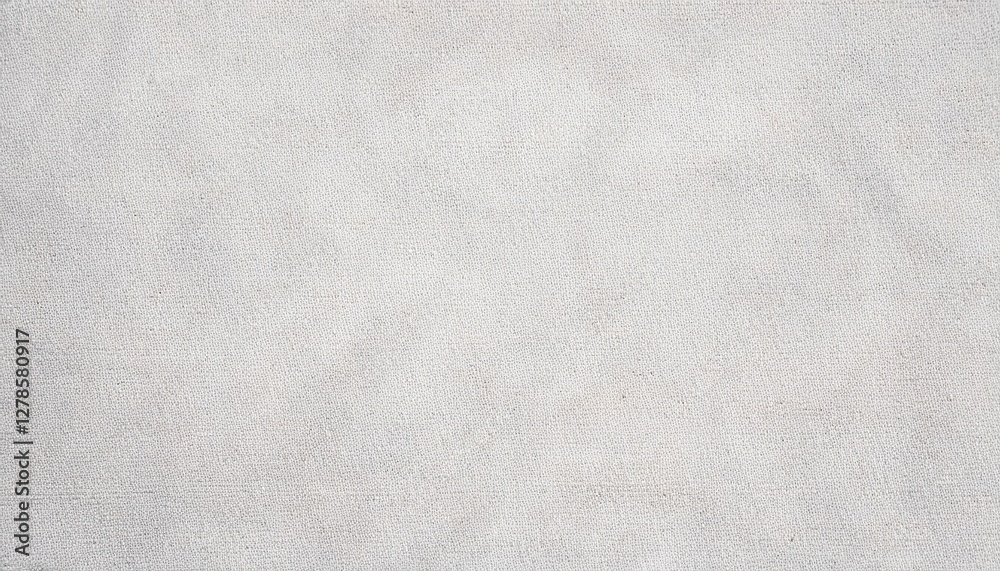Poster close-up texture of smooth, fine beige fabric canvas with subtle weave pattern, ideal for textile design and craft projects