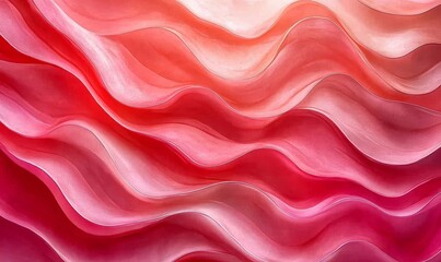 Fototapeta premium Elegant Color Gradient Abstract Background with Pink, Red, and Coral Wavy Lines, Blurred and Textured for Graphic Design, Luxury, and Template Use