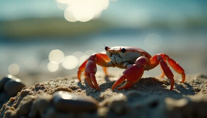 crab on a rock