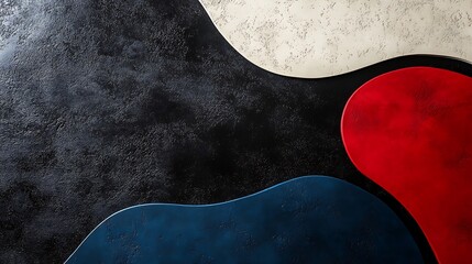 Abstract Colorful Shapes On Dark Background