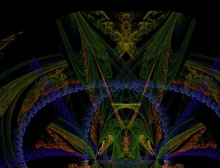 Obraz premium Imaginatory fractal abstract background Image