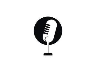 editable vector podcast symbol design illustration isolated on transparent background