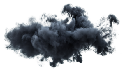 Dark smoke billowing, twisting mysteriously against transparent surface with haunting visual effect