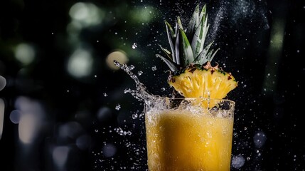 Pineapple Splash: A Vibrant Tropical Drink with a Fresh Twist