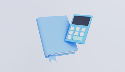 Classroom element, a book with a calculator