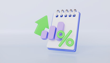 Statistic graph icon for investment diagram report, bank, Goal for business, finance analysis investment graph