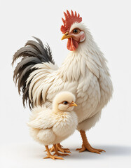 Fototapeta premium Fluffy Elegance: Silkie Chicken