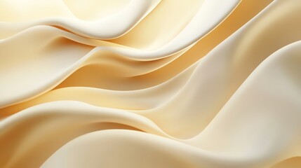 Obraz premium Elegant Cream Waves: Abstract Background with Subtle Light and Shadow
