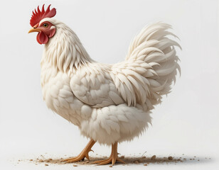 Fototapeta premium Fluffy Elegance: Silkie Chicken