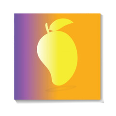 Mango design with orange background