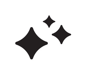 AI generate icon. Purple stars for creation by artificial intelligence.	
