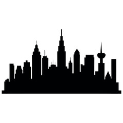 Fototapeta premium city-silhouette-vector-set-panorama-city-backgroun (1).eps