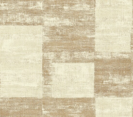 Fototapeta premium Sandy brown and pale ivory textured fabric pattern for interior design, Seamless Pattern Style.
