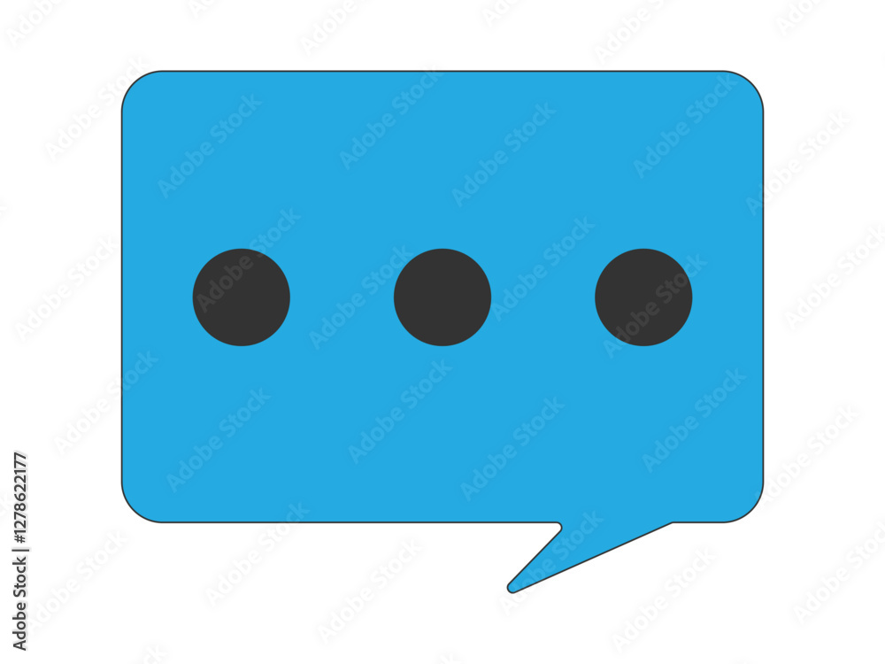 Poster Chat icons vector isolated element. Set of talk bubble speech signs. Blank bubbles vector icons. Message vector icons.
