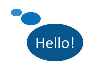 Chat, Hello bubble icon
