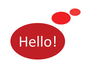 Chat, Hello bubble icon