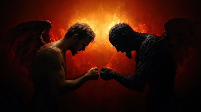 Angels and demons wage war in the sky, humanity caught in the crossfire of a divine battle