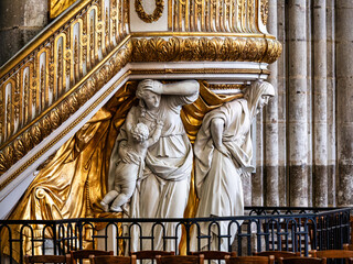 The cathedral in Amiens, France.