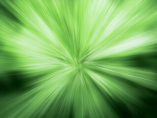 Obraz premium Green Abstract Zoom Burst Background Illustration