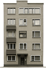 Fototapeta premium PNG Vintage building architecture housing window.
