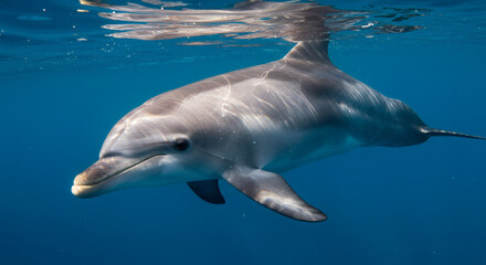 Naklejka premium dolphin in the sea