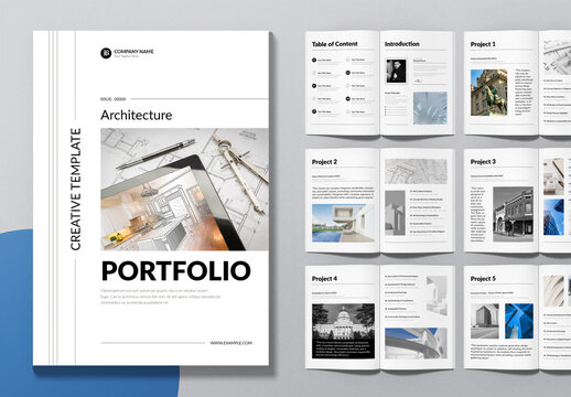 Architecture Portfolio Template Layout