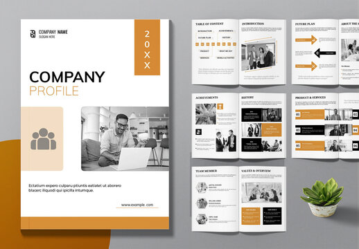 Company Profile Template Layout