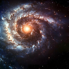 Spiral Galaxy Illustration: Cosmic Swirl