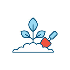 Gardening vector icon 