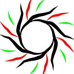 vector illustration of an abstract flower