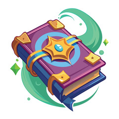 illustration-of-floating-spell-book-isolated-on-wh (2).eps
