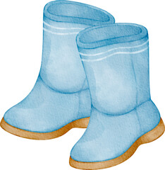 watercolor boots