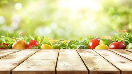 Close-up of vibrant fresh vegetables and fruits on wooden table, symbolizing healthy blood pressure foods, emphasizing natural nutrition and wellness.
