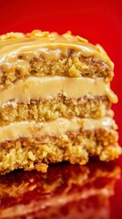 A Slice of Caramel Cake Perfection: Layers of Delight
