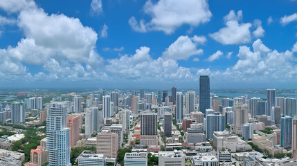 Obraz premium Cityscape Aerial View Photo